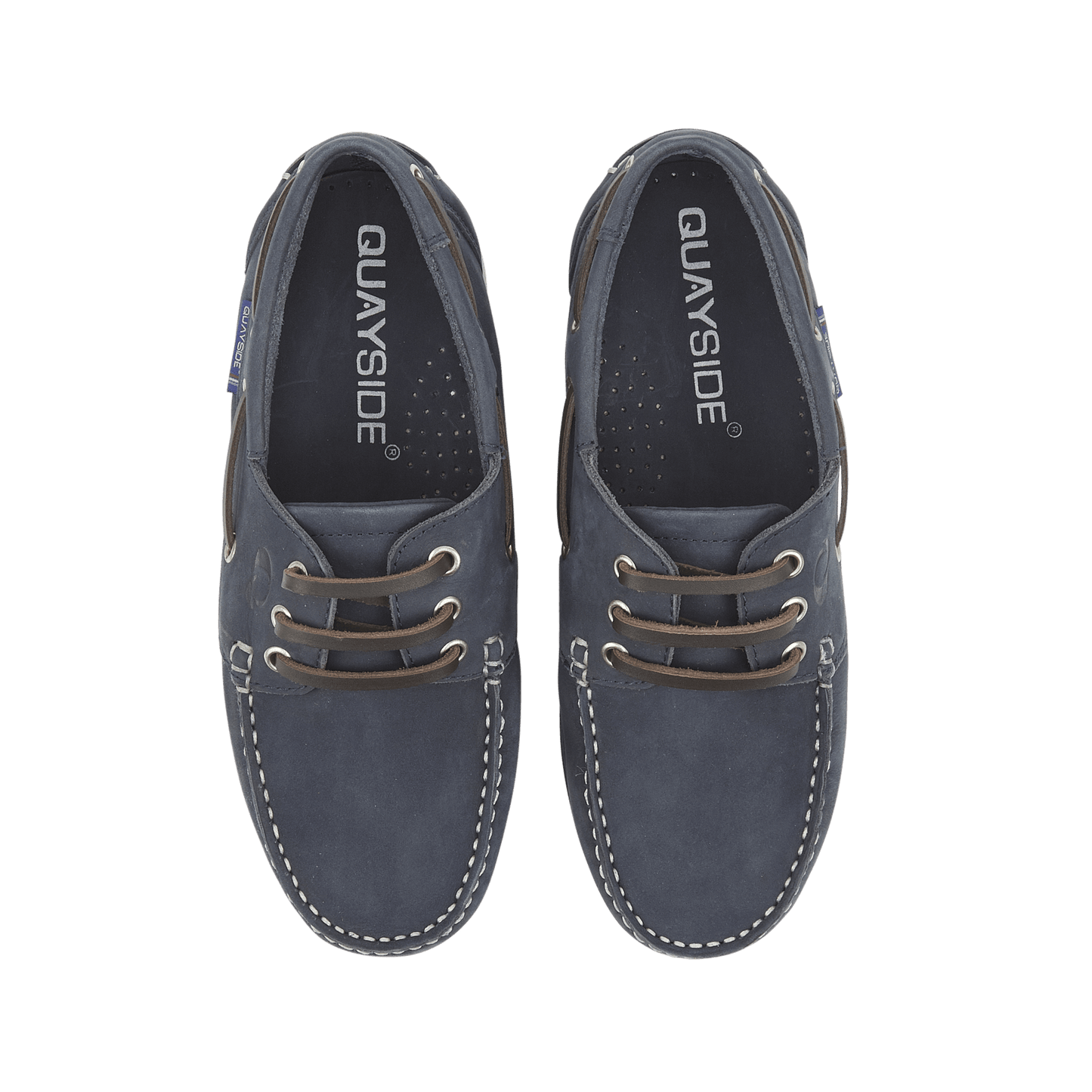 Quayside Bermuda Boat Shoes – Navy - Deck Shoes