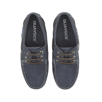 Quayside Bermuda Boat Shoes – Navy - Deck Shoes