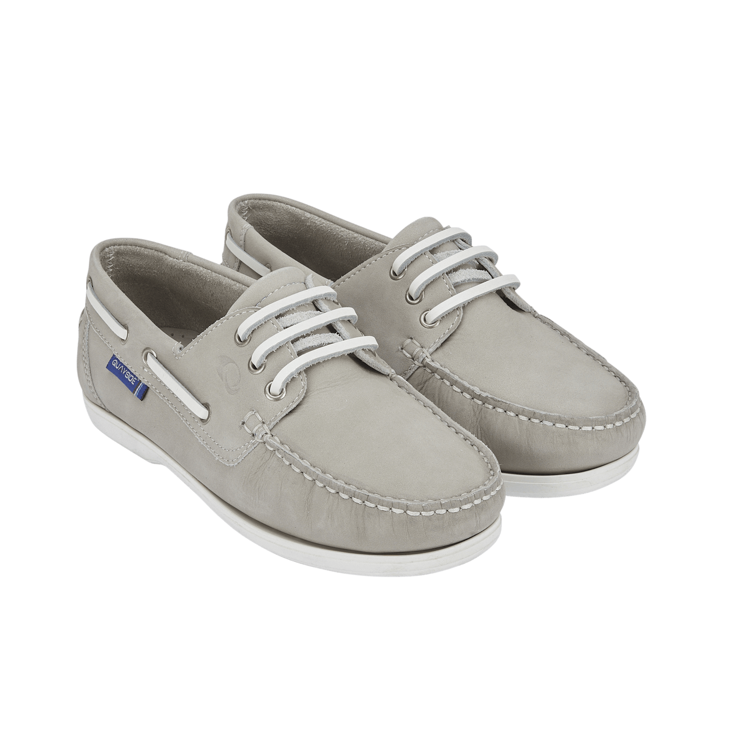 Quayside Bermuda Boat Shoes – Stone - Deck Shoes