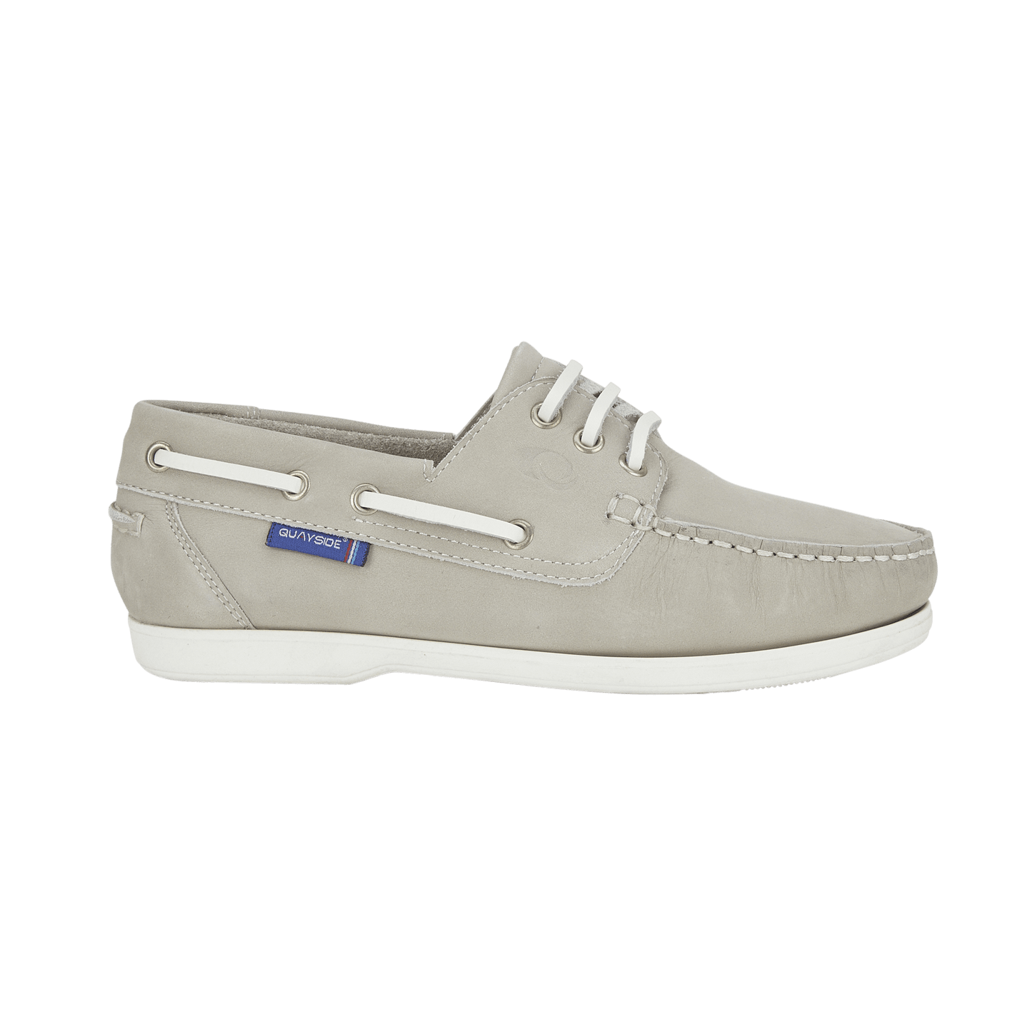 Quayside Bermuda Boat Shoes – Stone - Deck Shoes