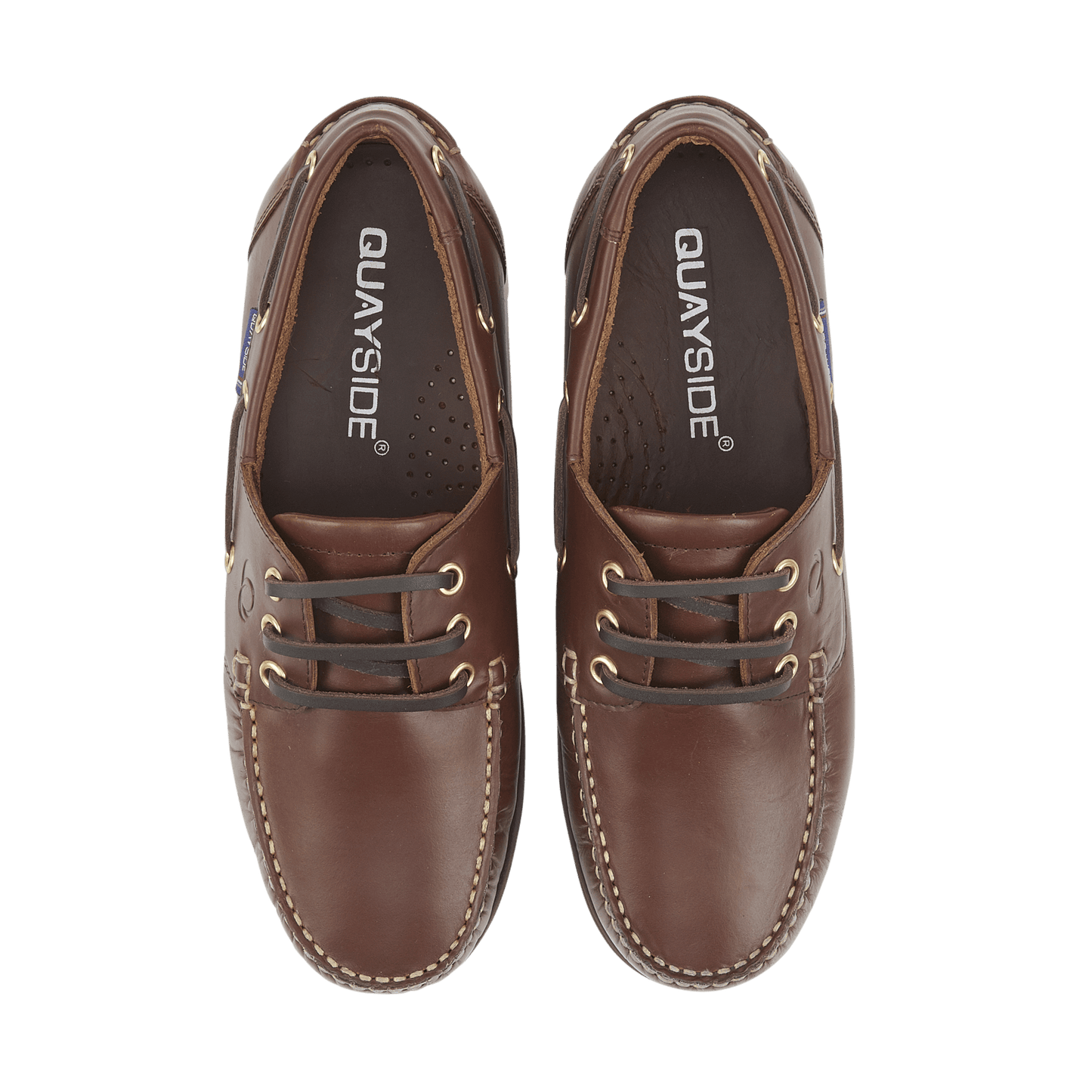 Quayside Clipper Boat Shoes – Chestnut - Deck Shoes