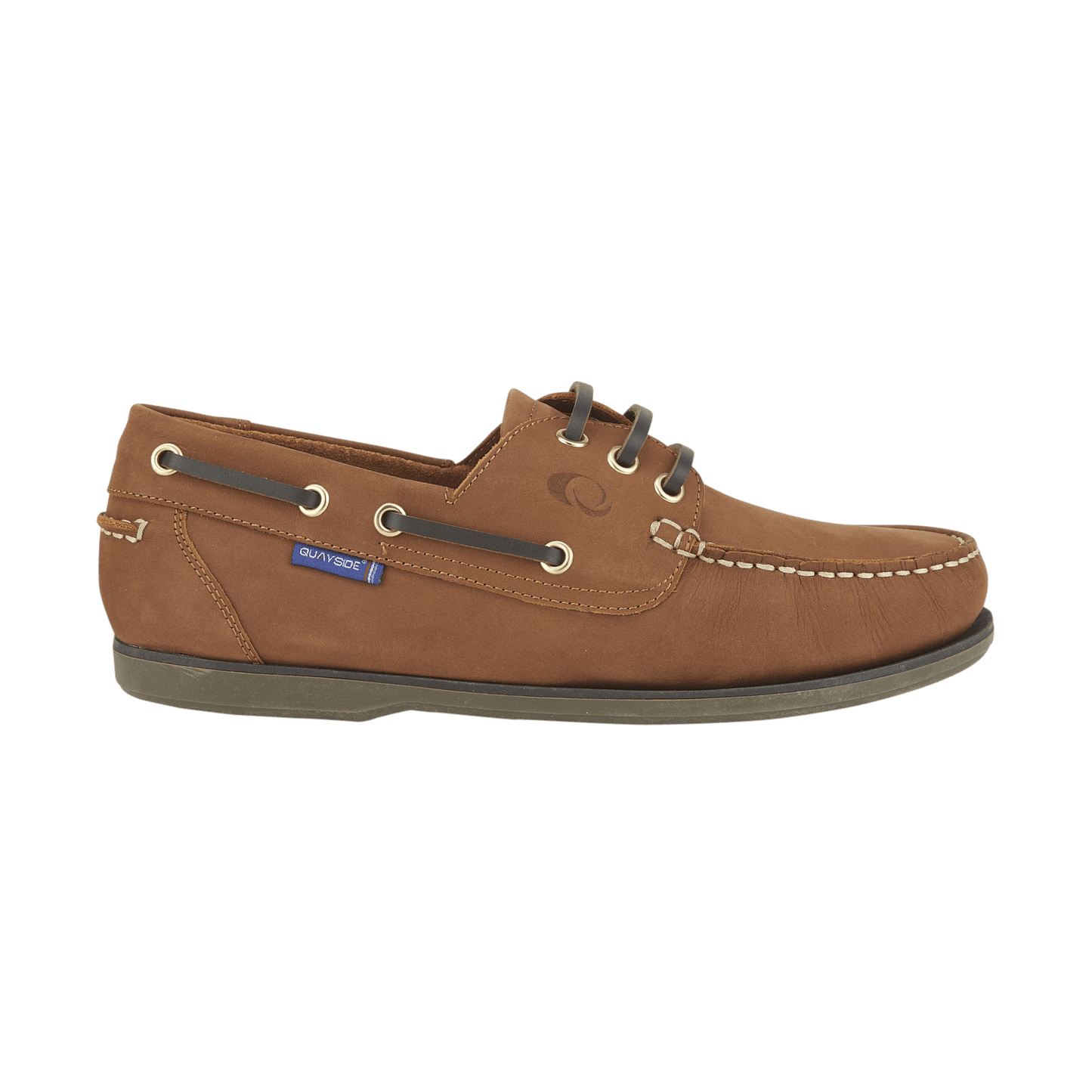 Quayside Clipper Boat Shoes - Walnut - Deck Shoes