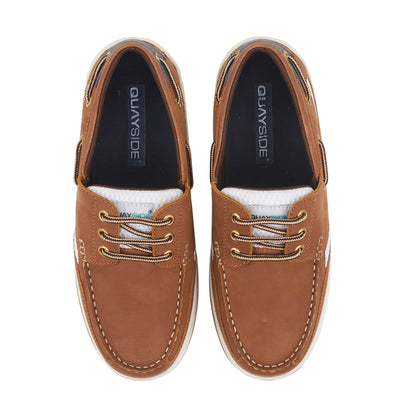 Quayside Sydney Boat Shoes - Walnut - Deck Shoes