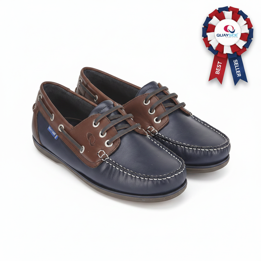 Clipper Navy/Chestnut with Rosette