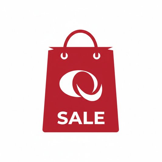 Quayside Red Sale Bag Icon with SALE text