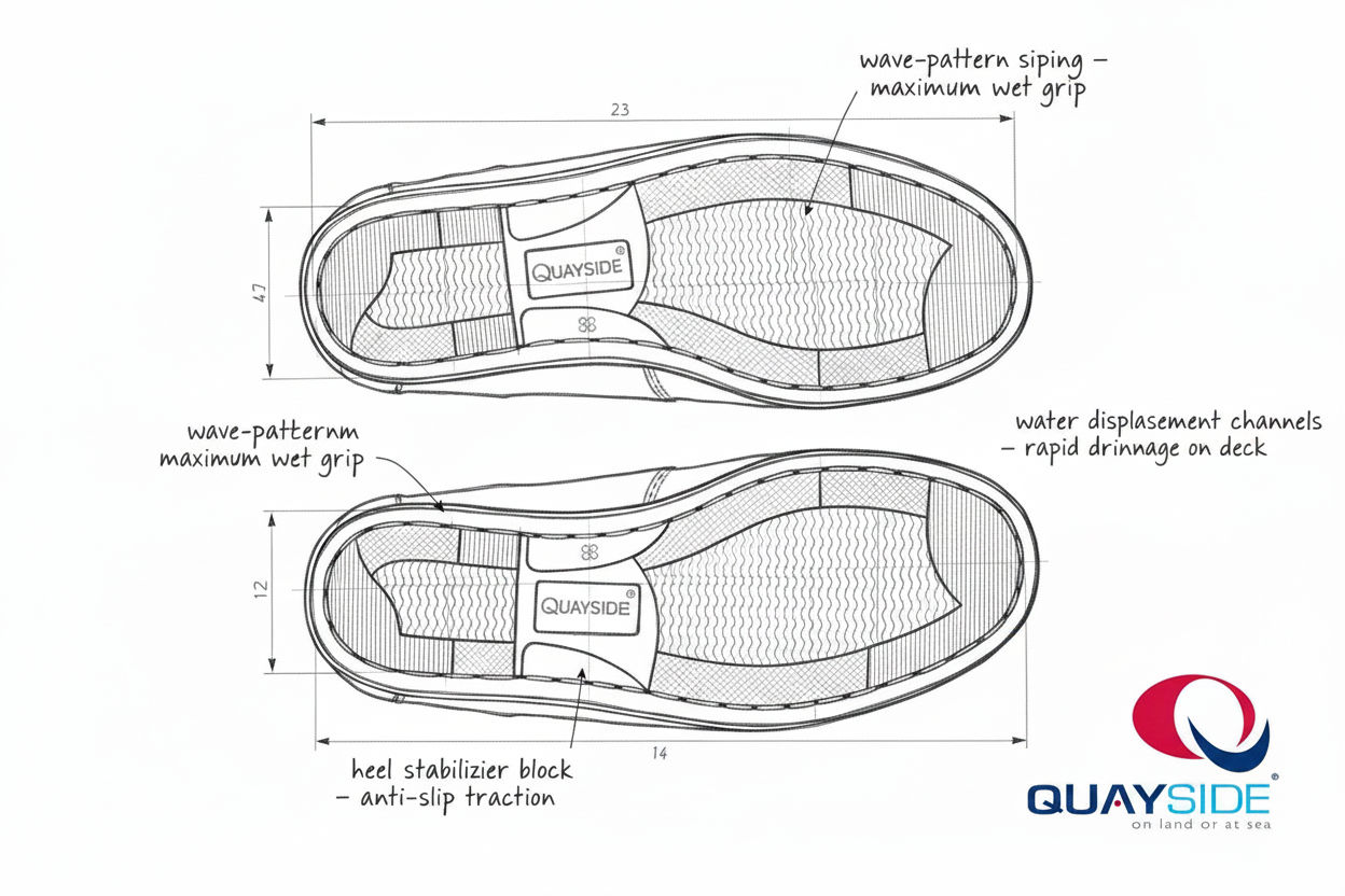 Quayside Sole Design Sheet - With Logo